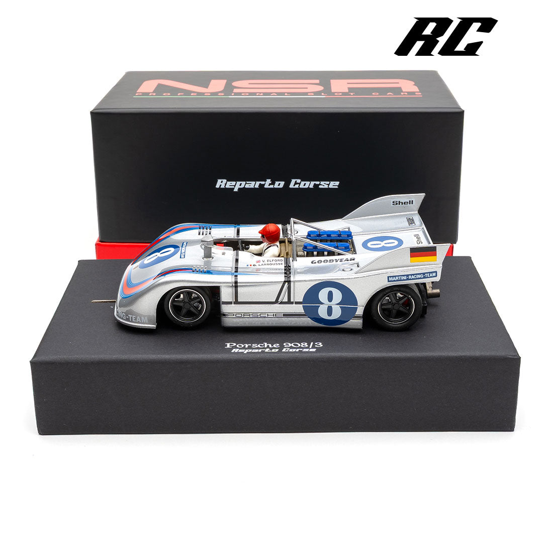 NSR 0429RCP-SW - PORSCHE 908/03 MARTINI RACING TARGA FLORIO 1971 #8 - "RACING DEPARTMENT" - PLASTIC TRACKS