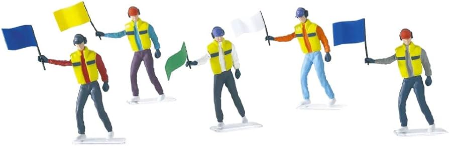 Carrera 21115 - Scenery - set of 5 figures - Flag Marshalls