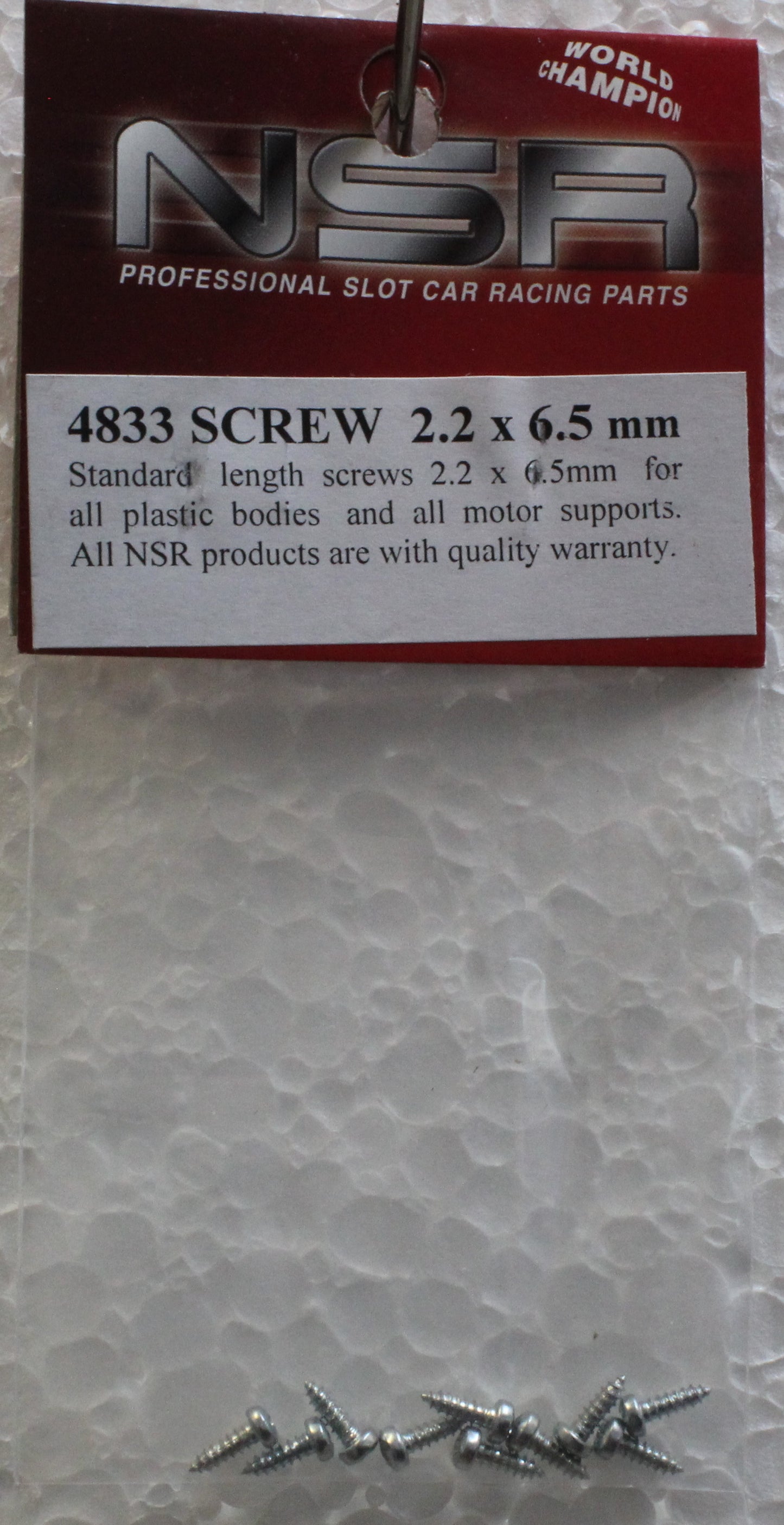 NSR 4833 - Standard Body Screws – 2.2 x 6.5mm
