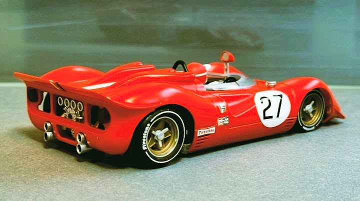 Thunderslot CA00602S/W Ferrari 350 Can-Am #27 Jonathan Williams Riverside 1967