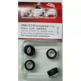 NSR 5204 - Supergrip 17 x 8 Slick Low Profile x4