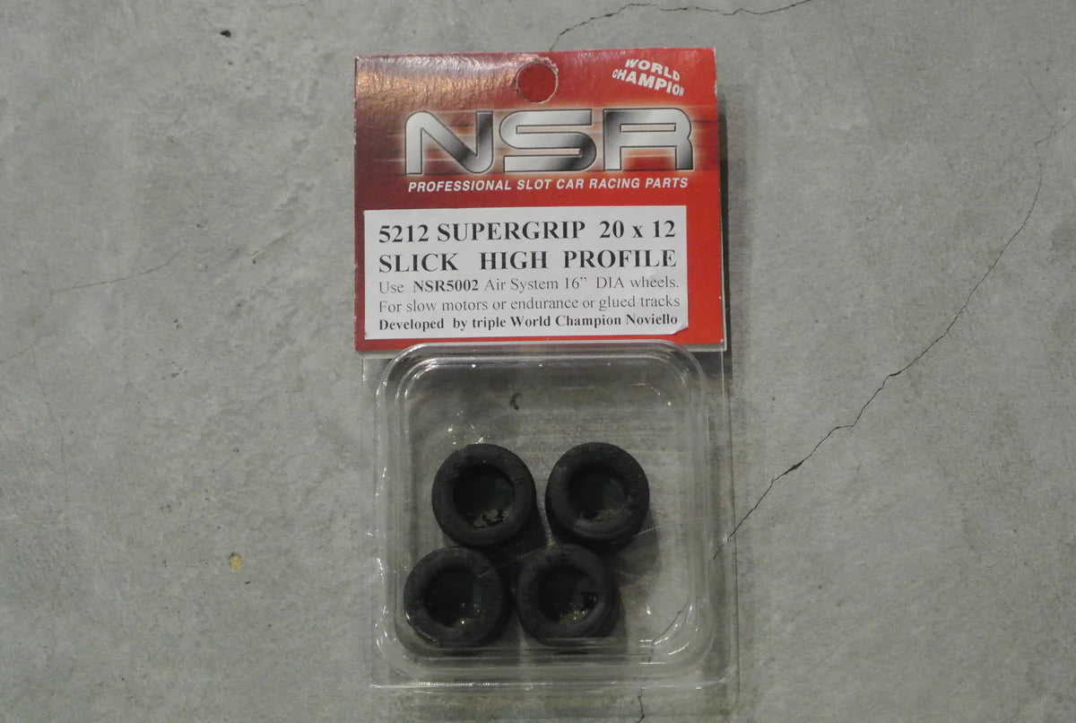 NSR 5212 - Supergrip Slick Rear Tyres 20 x 12mm