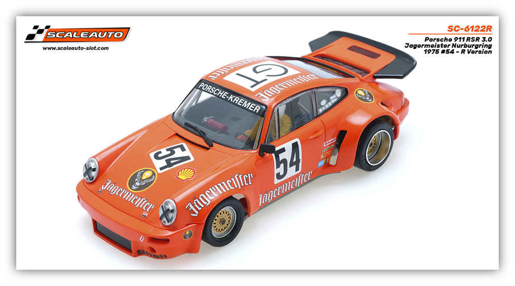 Scaleauto SC-6122R - Porsche 911 RSR 3.0 - Jager #54 - '75 Nurburgring