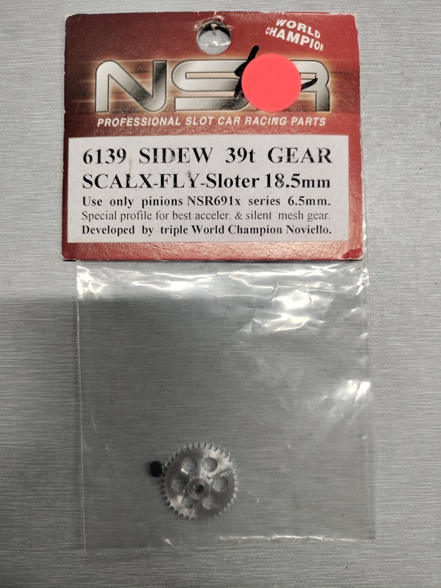 NSR 6139 - Sidewinder 39T Gear Scalex-FLY-Sloter 18.5mm