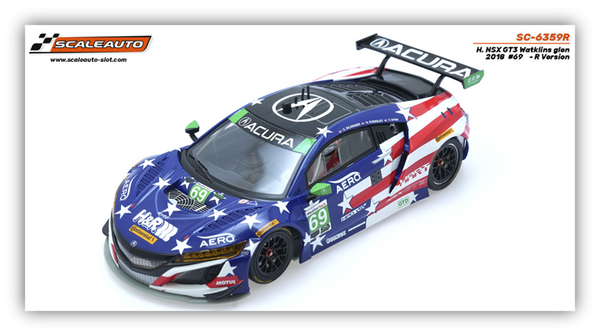 Scaleauto SC-6359R Honda Acura NSX GT3 #69 IMSA Watkins Glen 2018 R-Version - Latest Slot Car Arrival at W.A.R. Raceway