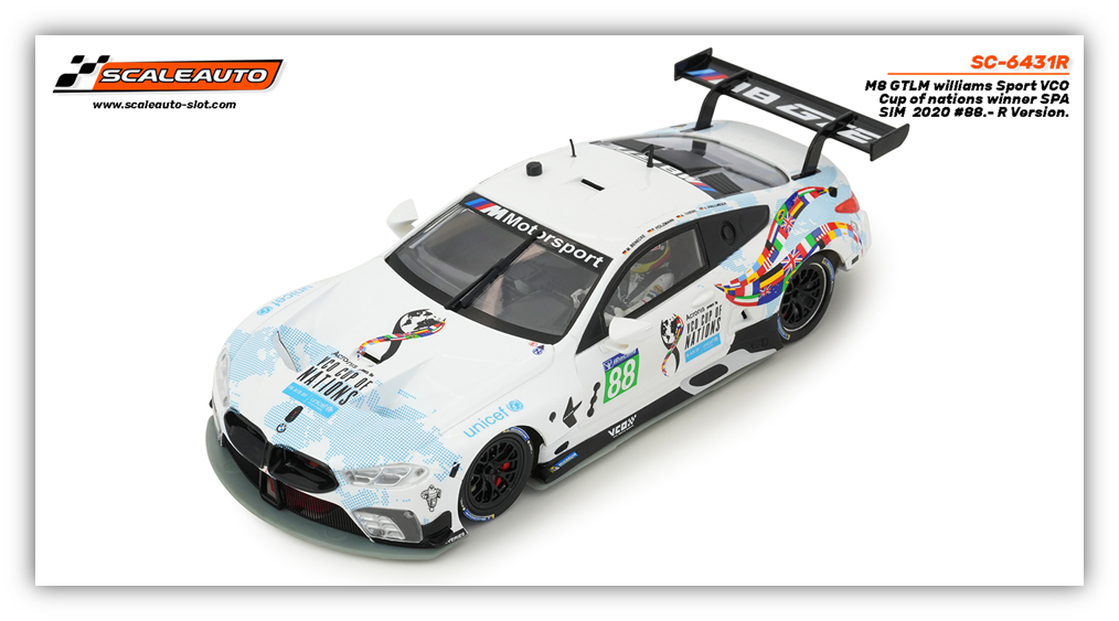 Scaleauto SC-6431R - BMW M8 GTE - Williams #88 - '20 VCO Cup of Nations