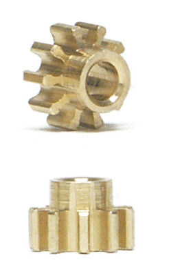 NSR 6810 - Brass Inline Pinions 10 T 5.5mm - Extralight