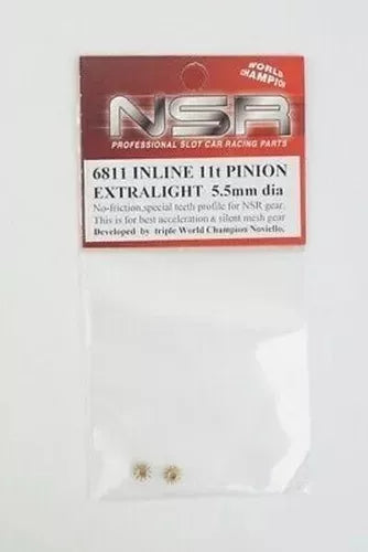 NSR 6811 - Brass Inline Pinions (11 Tooth)