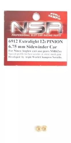 NSR 6912 - Brass Sidewinder Pinions (12 Tooth)