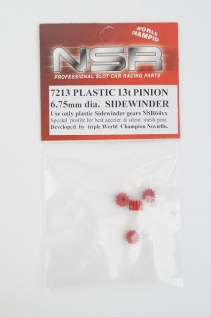 NSR 7213 - Plastic 13t Sidewinder Pinion Ø6.75mm