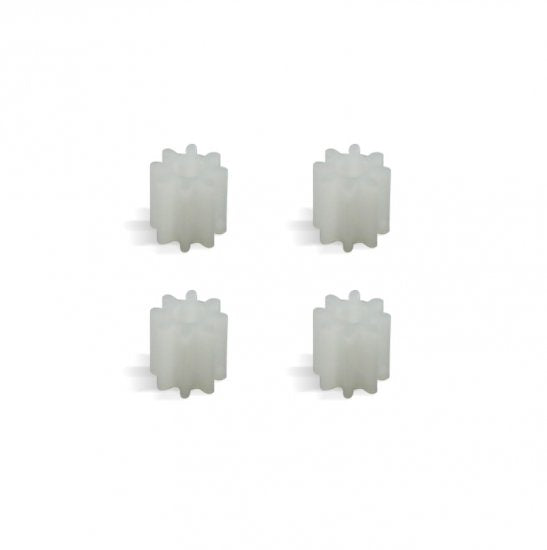 Scaleauto SC-1009 - Nylon Pinion 9T M50 for 2mm shaft 4-pack