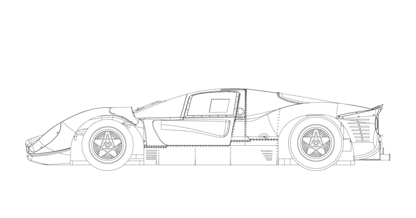 BRM BRM205 - Ferrari 330 P4 / 412P White Kit