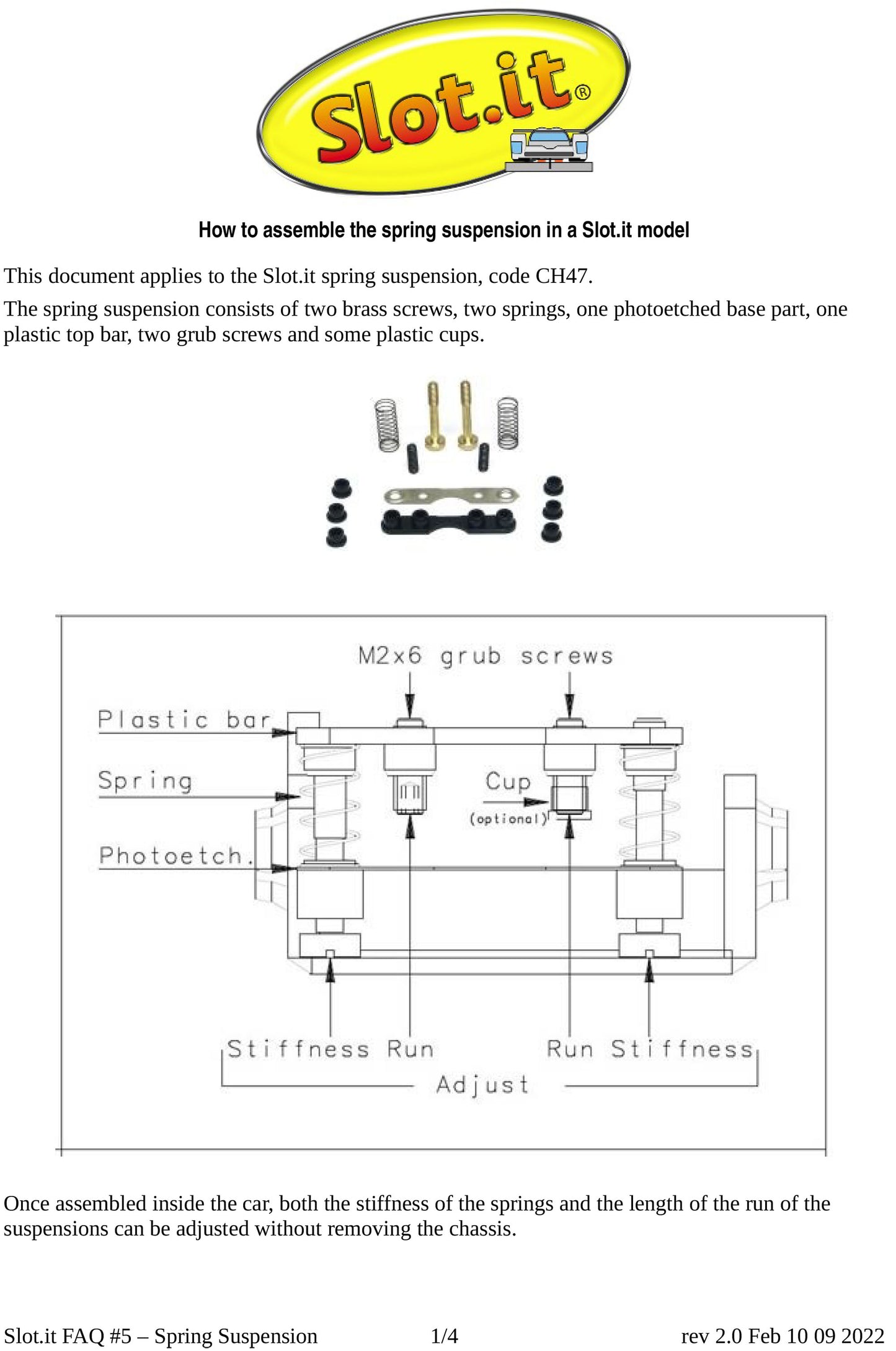 Slot.it CH47C - Spring Suspension Kit