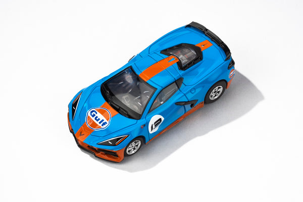 AFX 22108 Mega-G+ Corvette C8 2022 Gulf #13 HO Slot Car (1/64) - Latest Slot Car Arrival at W.A.R. Raceway