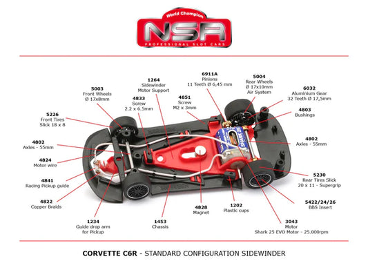 NSR 0535SW - Corvette C6.R - Martini Yellow #35
