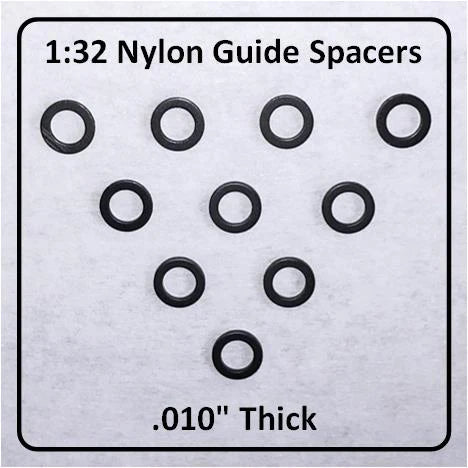 Slot Car Corner GS-01010-N - 1/32 Nylon Guide Spacer, .010"