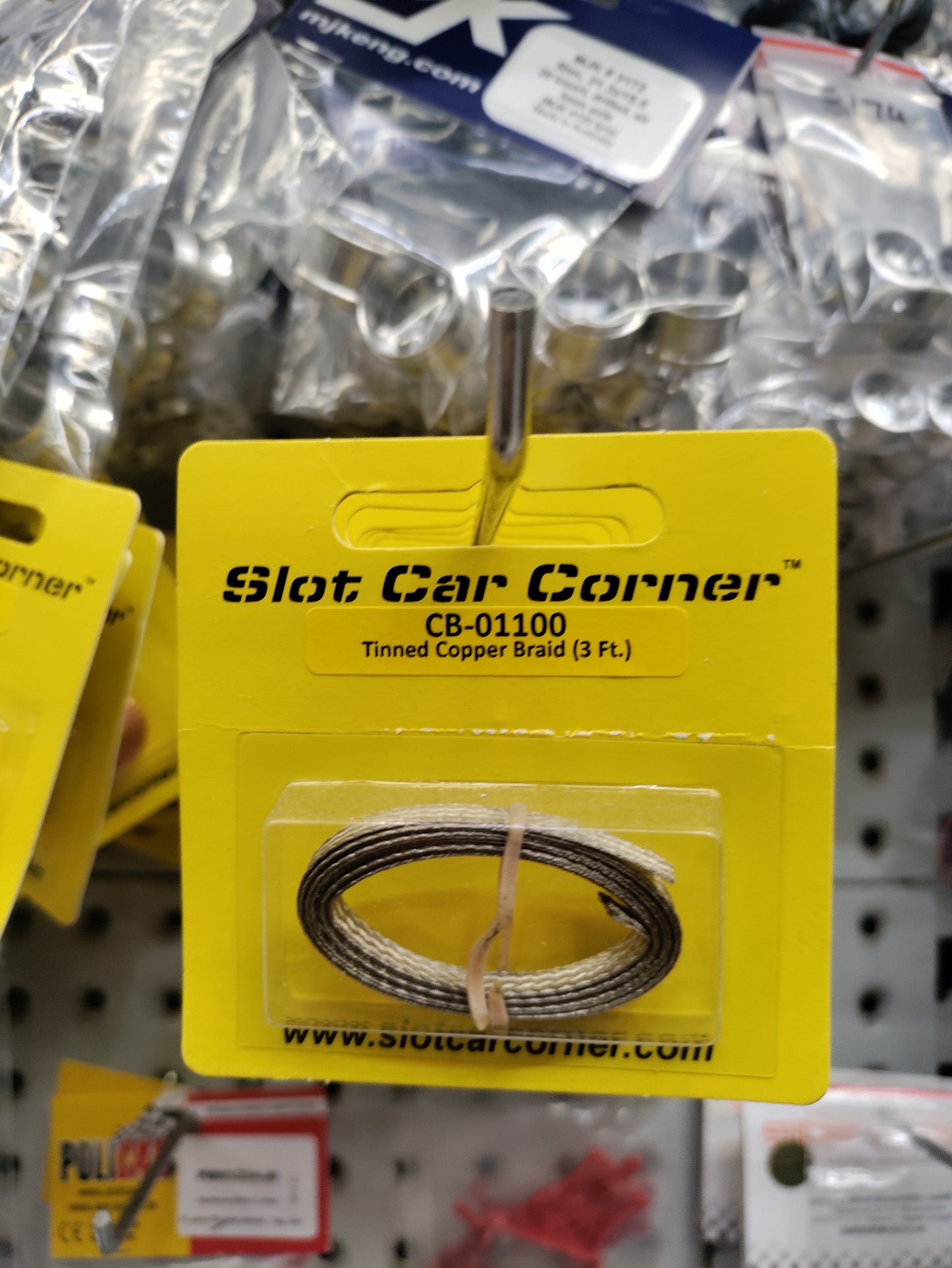 Slot Car Corner CB-01100 - SCC Car Braid, Tinned Copper
