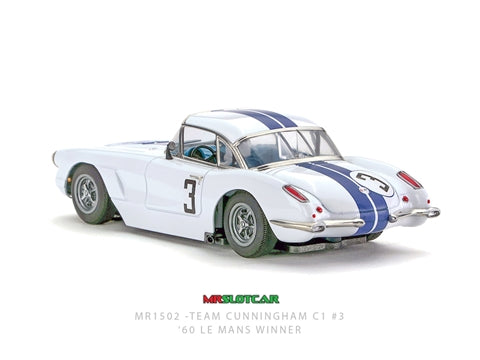 MR Slotcar MR1502 - Chevrolet Corvette C1 - 24hr Le Mans 1960 #3 Team Cunningham