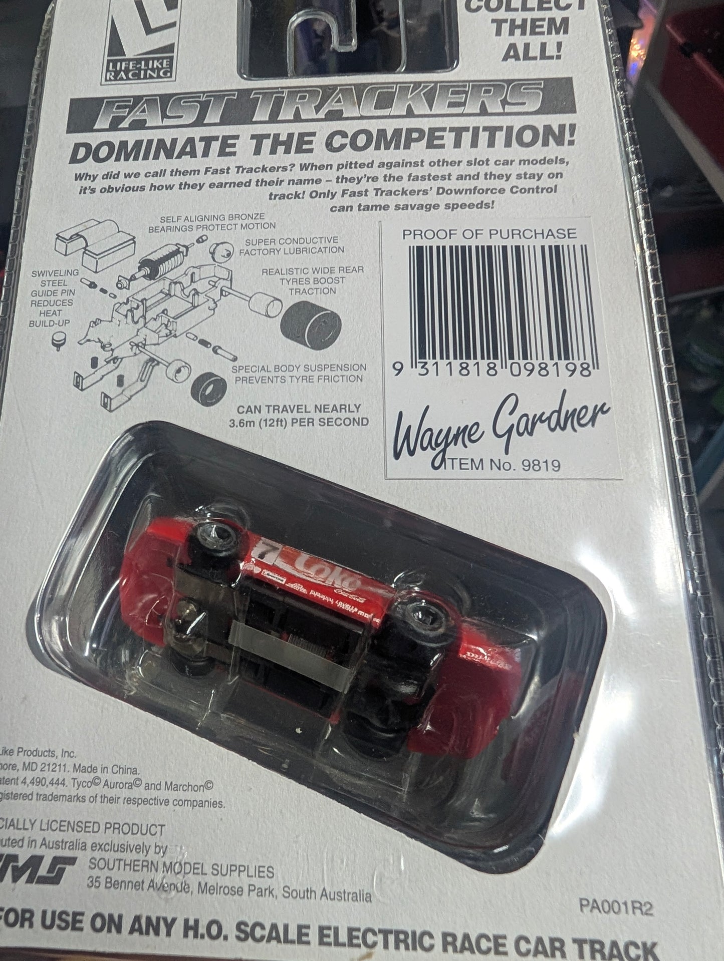 Life-Like Racing 9819 - Wayne Gardner Holden VR Commodore Supercar Coca-Cola #7