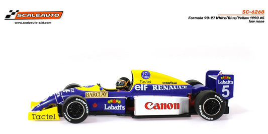 Scaleauto SC-6268 - Formula 90-97 White/Blue/Yellow Thierry Boutson #5