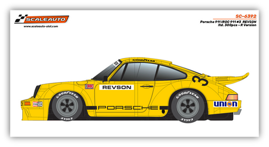 Scaleauto SC-6392R Porsche 911 RS #3 Peter Revson 1973 IROC Riverside 3rd Race Version