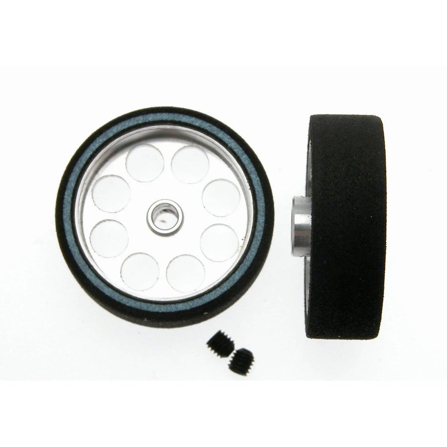 Scaleauto SC-2702P - HardComp Sponge Front Wheel & Tyre for 3mm Axles (25.5 x 8mm)