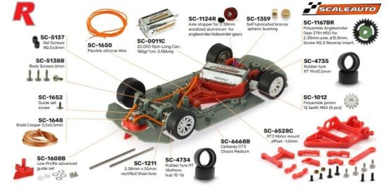 Scaleauto SC-6439R Dodge SRT Viper GT3-R #13 Zakspeed VLN 2019 Anglewinder 1/32 Slot Car
