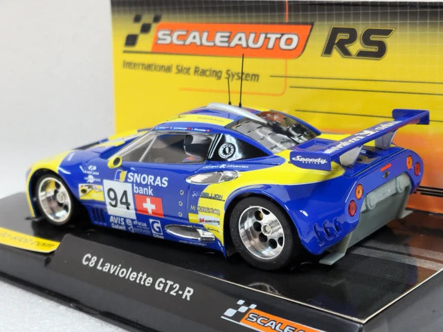 Scaleauto SC-6051RS Spyker C8 Laviolette GT2-R #94 24H Le Mans 2008 Anglewinder RS 1/32 Slot Car