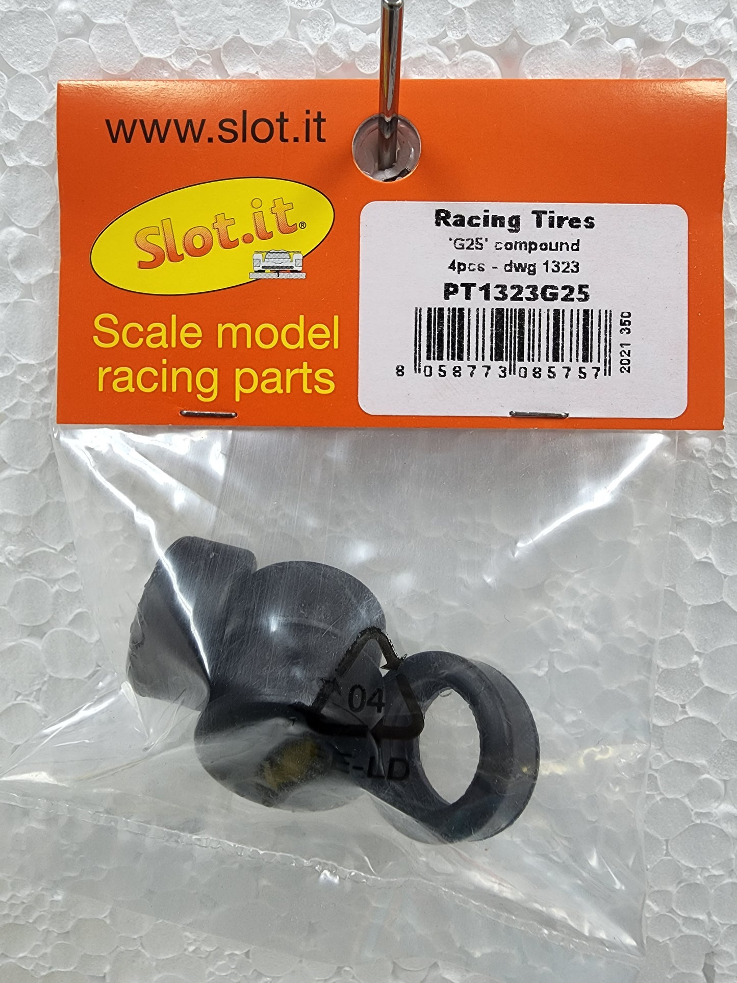 Slot.it PT1323G25 - G25 Slick Racing tyres 20.2 x 10.6mm