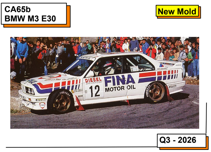 Slot.it CA65B - BMW M3 E30 FINA RALLY