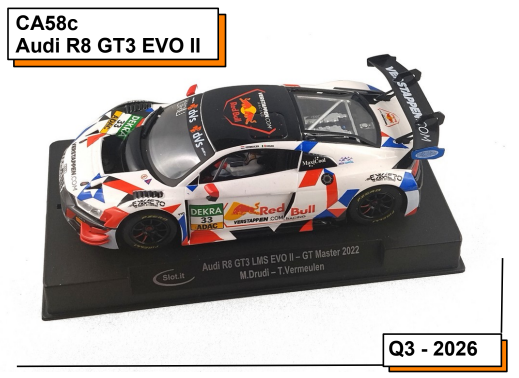 Slot.it CA58C - Audi R8 GT3 LMS EVO II - GT Master 2022 - M. Drudi - T. Vermeulen