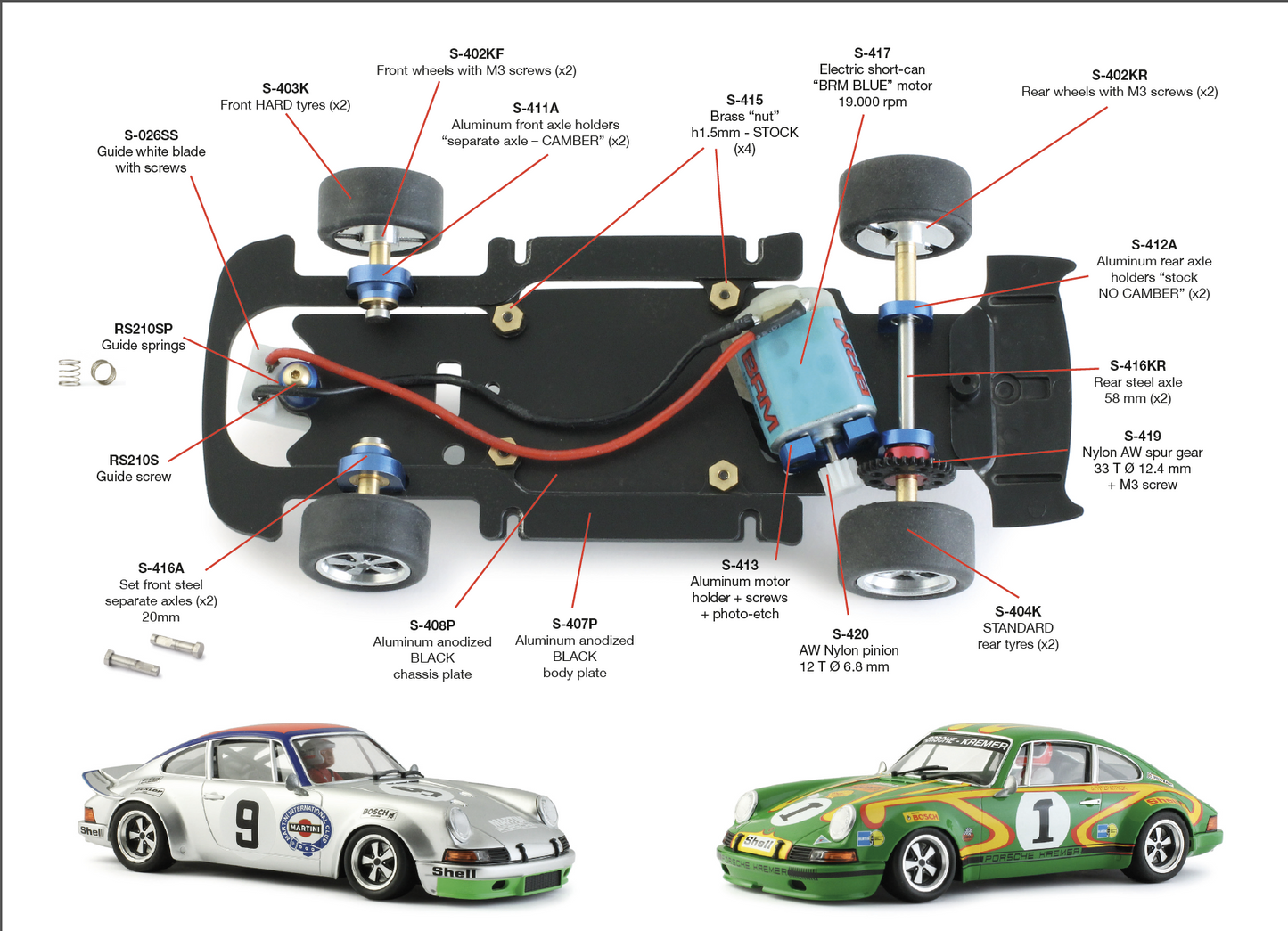 BRM BRM217 - Porsche 911 S - Kremer Racing #1 - WINNER European GT Trophy 1972 - J. Fitzpatrick