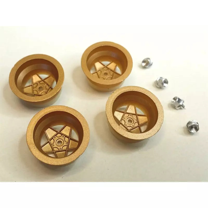 BRM S-086G - Wheel Inserts Ferrari 512M Gold