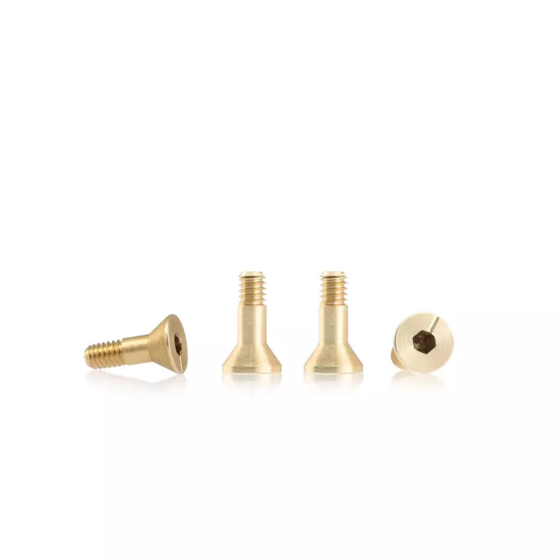 BRM S-133A1 - Metric brass screw sink head 4.5mm x 7.2mm – SHORT (6 pcs)