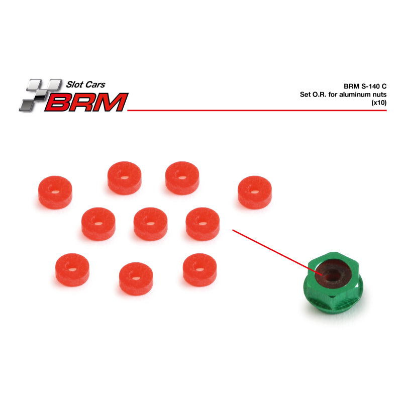 BRM S-140C - Set O.R. For aluminum nuts (10 pcs)