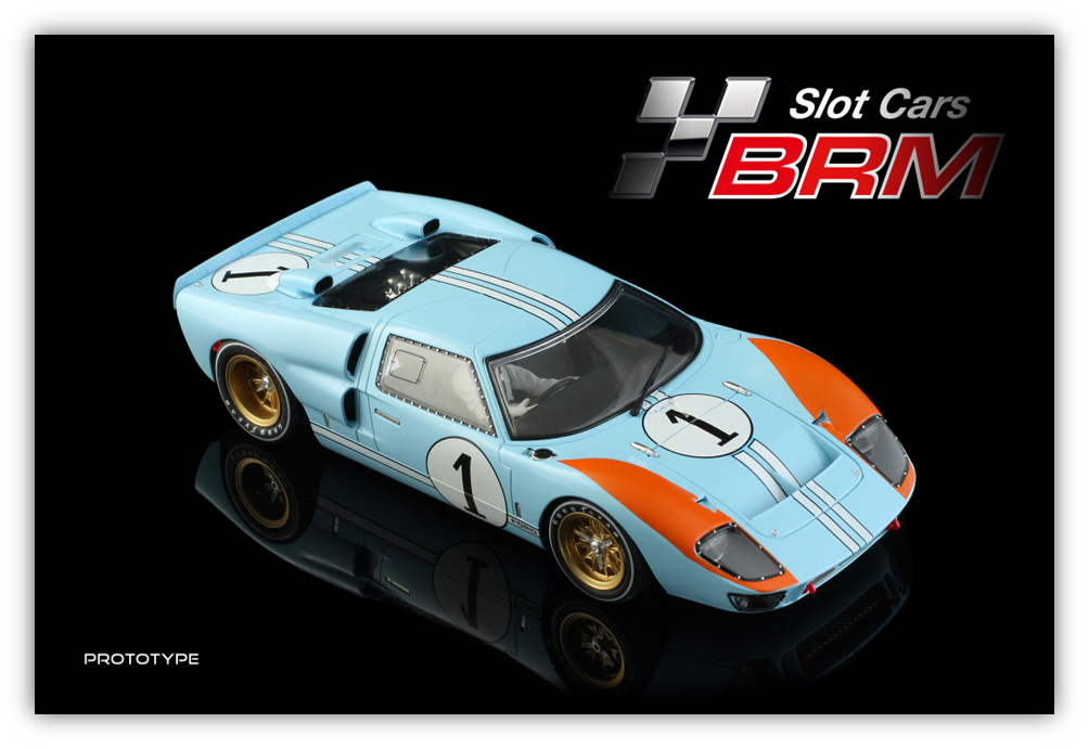 (PRE-ORDER) BRM BRM218 Ford GT40 MKII Shelby American Inc. 24h Le Mans 1966 - #1 Ken Miles