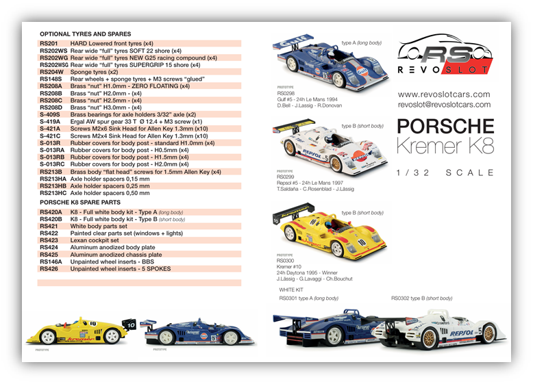 RevoSlot RS0298 - Porsche Kremer K8 Gulf #5