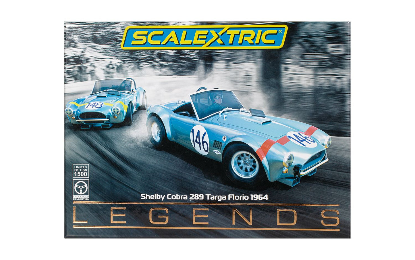Scalextric Legends C4305A - Shelby Cobra 289 - 1964 Targa Florio Twin Pack Limited Edition
