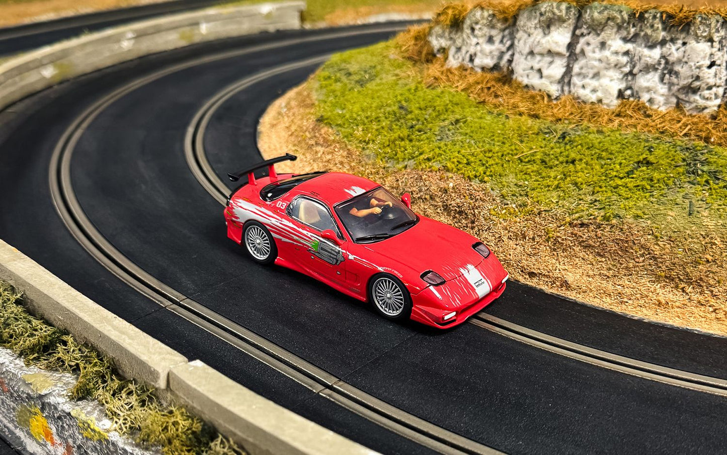 Scalextric C4592 - Mazda RX7 - Dom Toretto - The Fast And The Furious