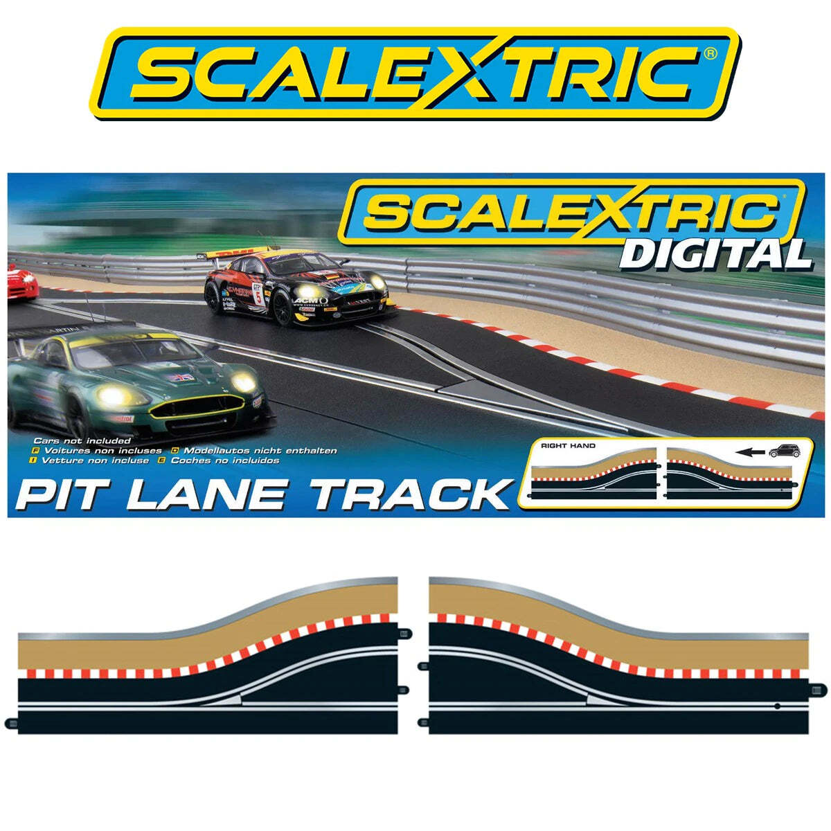 Scalextric C7014 - Pit Lane Track Left Hand - Digital