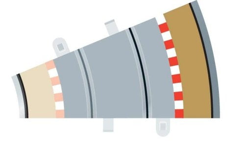 Scalextric C8239 - R2 Half Curve Outer Border 22.5 degree