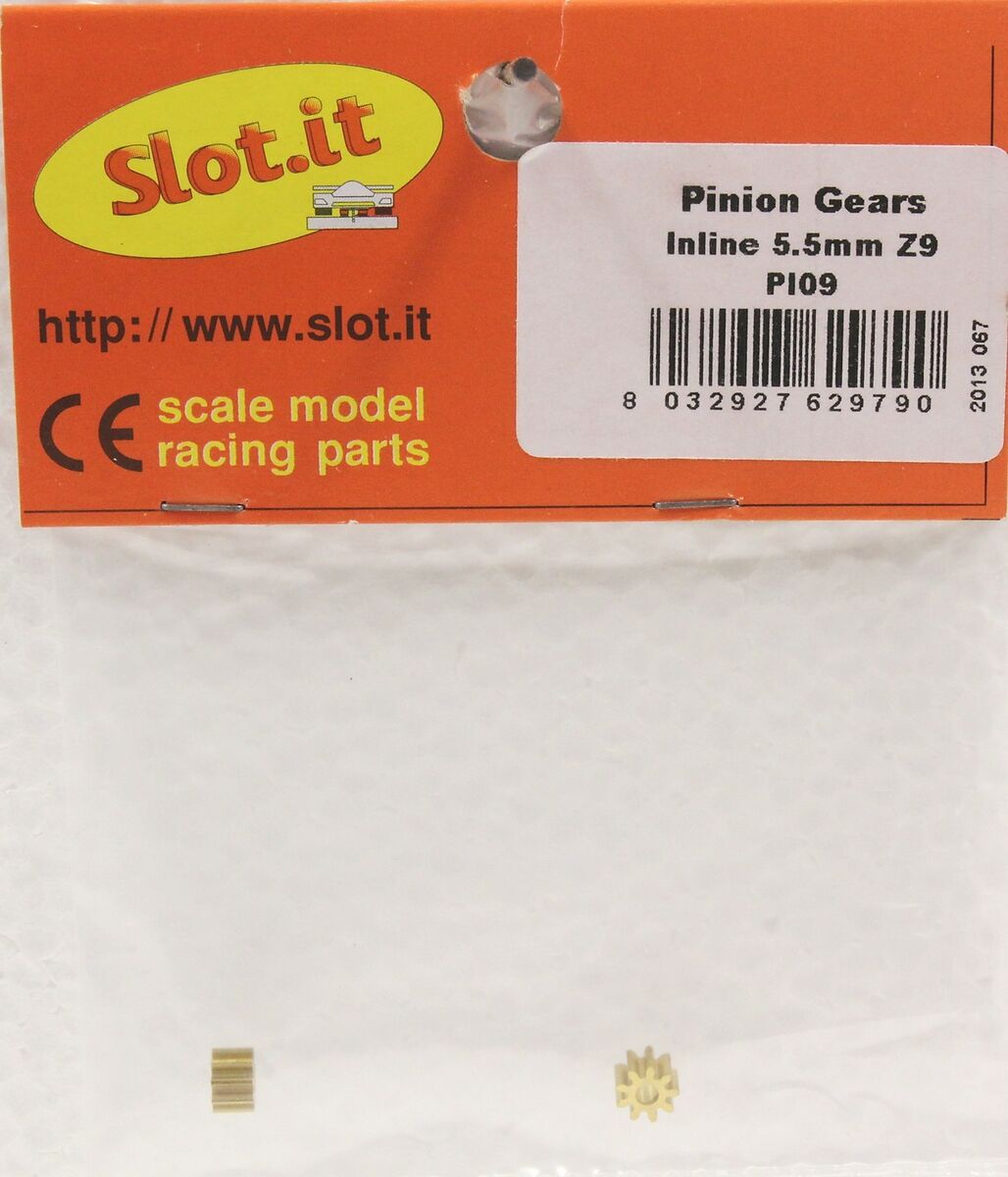 Slot.it PI11 - 11T Inline Brass Pinion Gear (5.5mm)