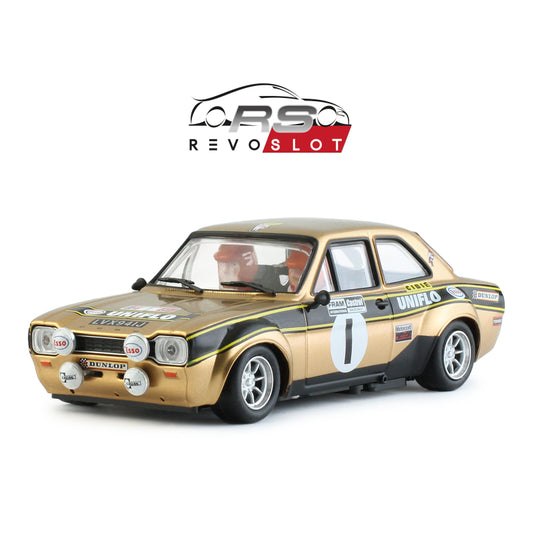 RevoSlot RS0306 - Ford Escort MK1 Uniflo Oro Rally No.1