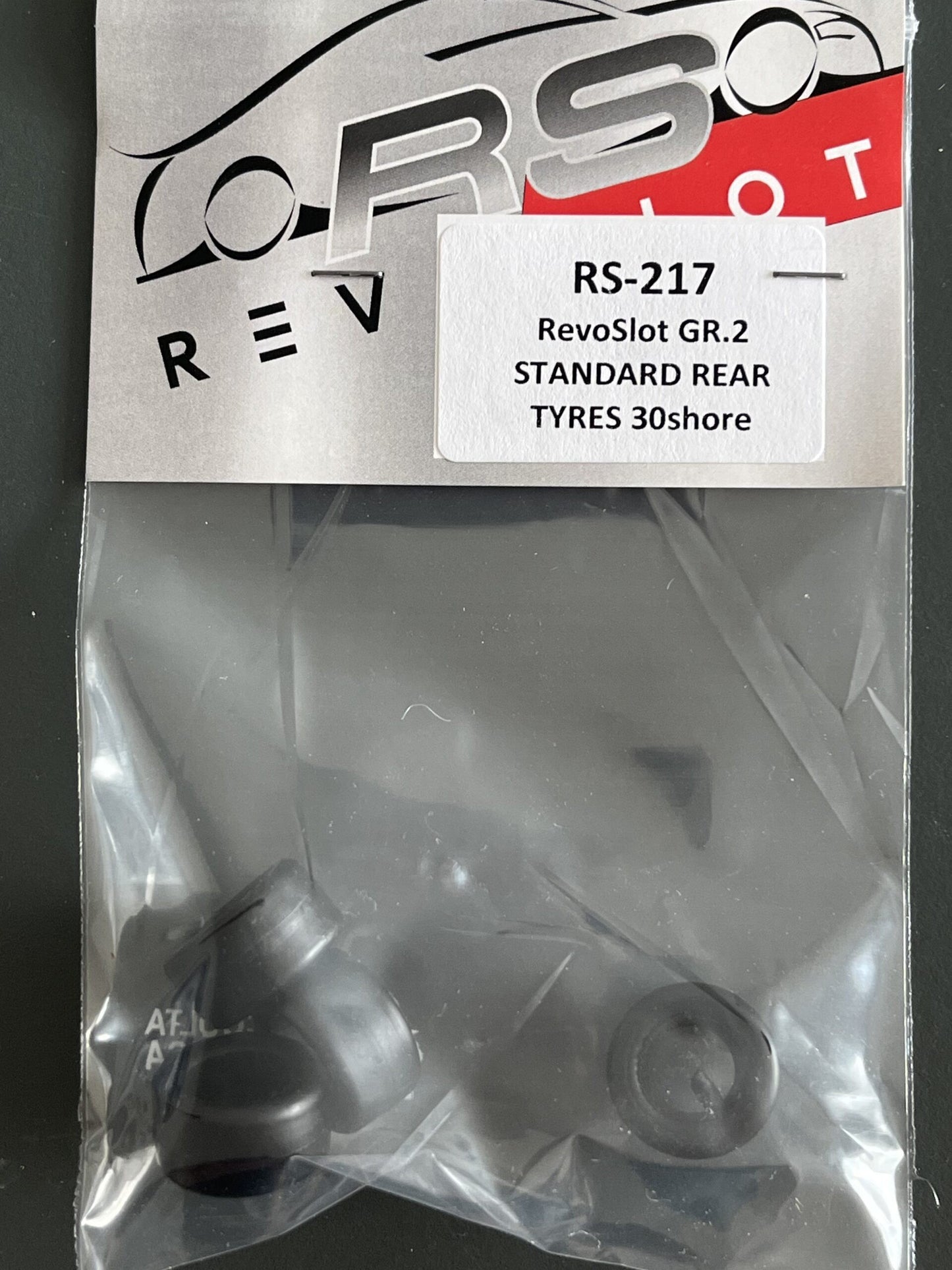 RevoSlot RS-217G - Group 2 Rear Tyres 25 Shore G25