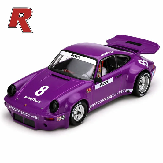 Scaleauto SC-6395R Porsche 911 RS #8 A.J. Foyt 1973 IROC Riverside Race Version