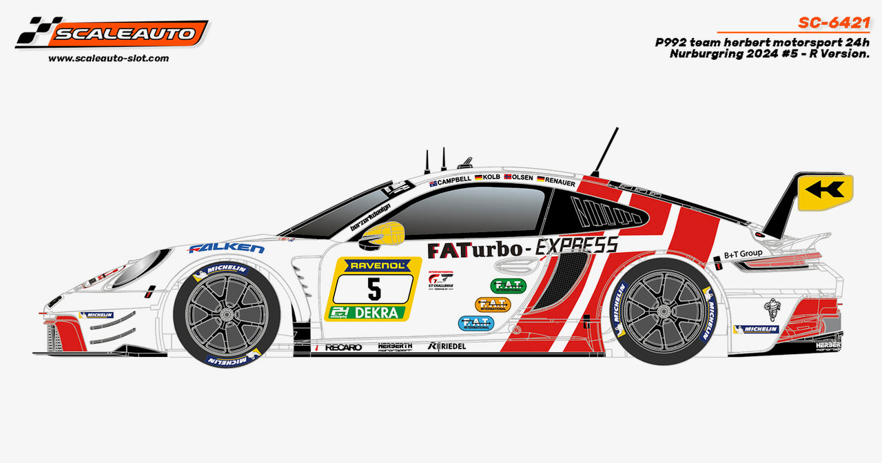 Scaleauto SC-6421 – P992 Herbert Motorsport 24h Nürburgring 2024 #5