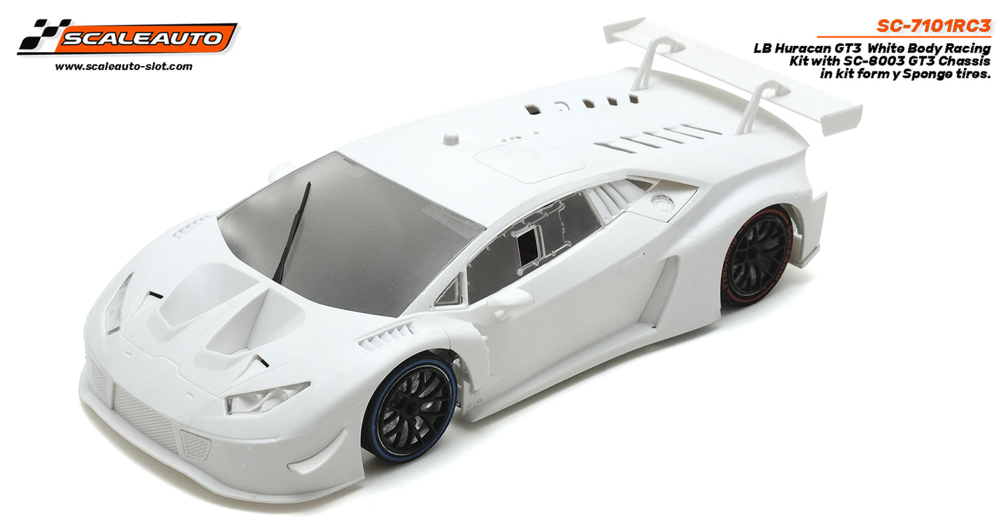 Scaleauto SC-7101RC3 – Huracan GT3 White racing kit - RC3 1/24 scale