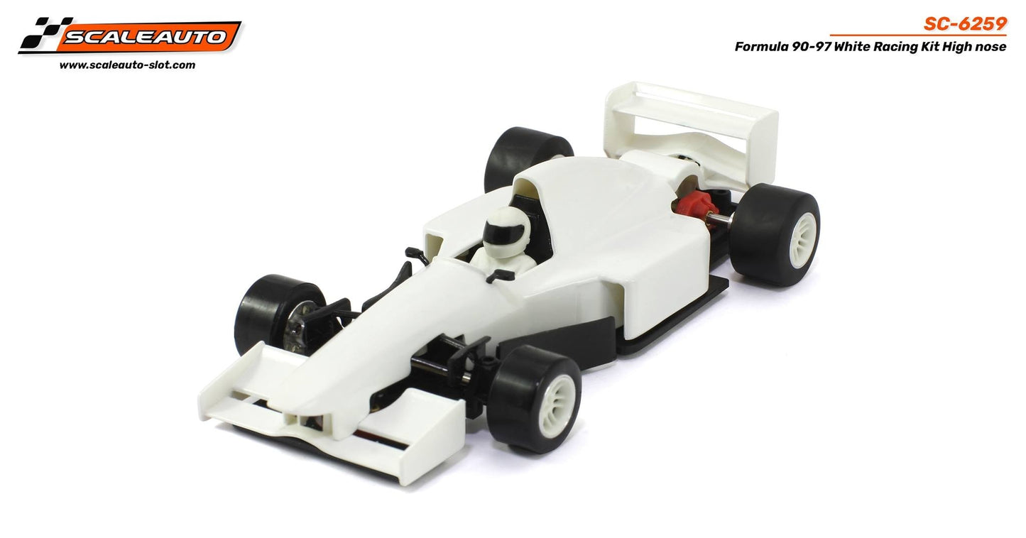 Scaleauto SC-6259a - Formula 90-97 White Racing Kit - High Nose