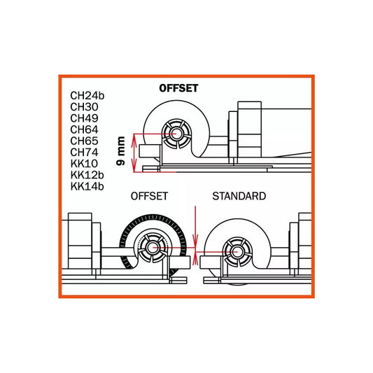 Slot.it GO23-Al - 23T Offset Crown Gear - Aluminium Insert