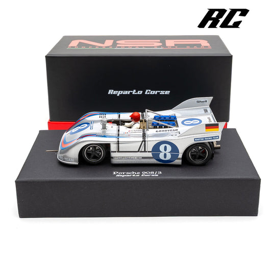 NSR 0429RCP-SW - PORSCHE 908/03 MARTINI RACING TARGA FLORIO 1971 #8 - "RACING DEPARTMENT" - PLASTIC TRACKS